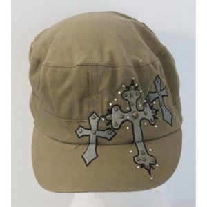 Cadet Military Style Women's Cap Crosses Green
